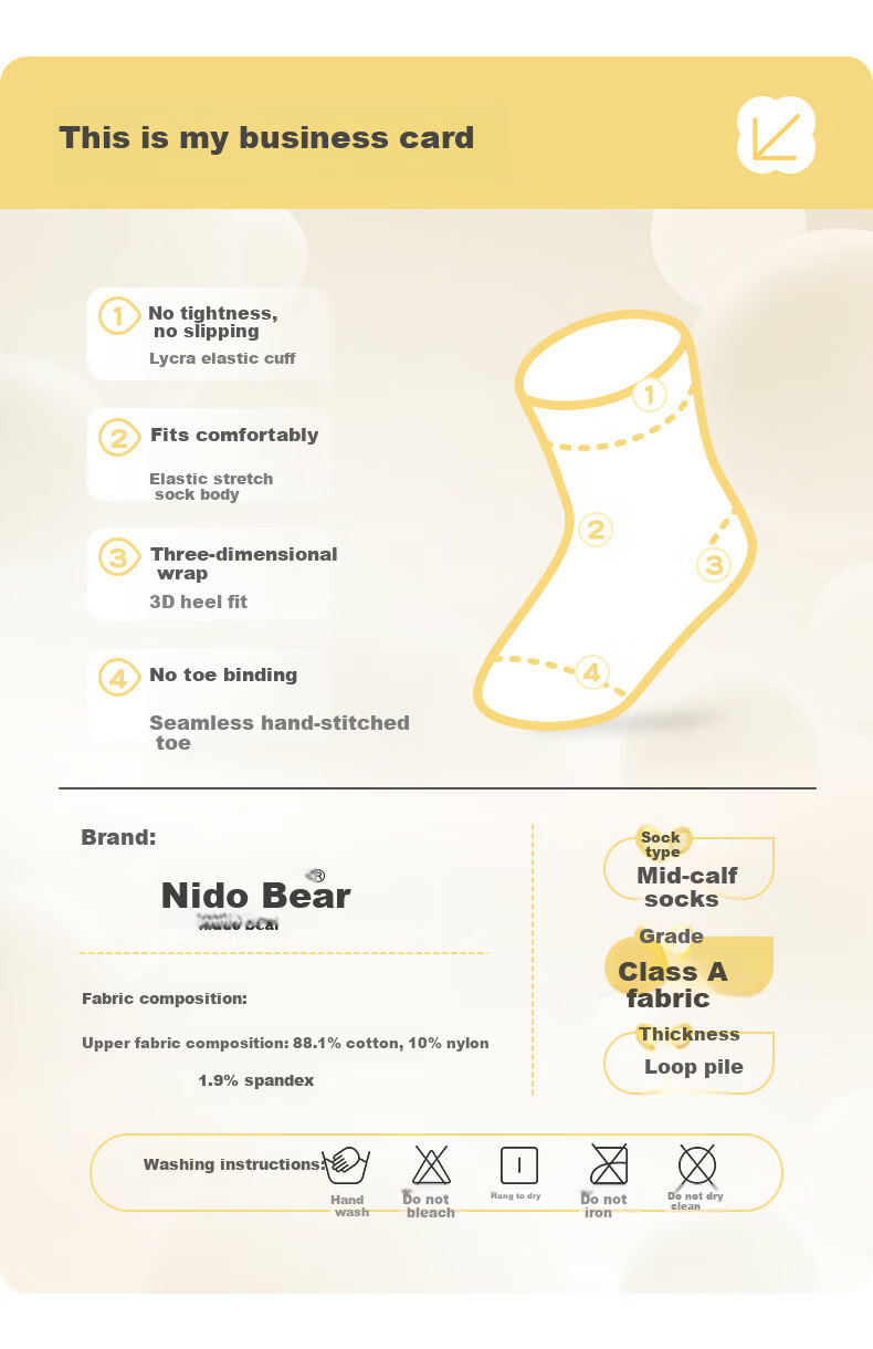 Niduoxiong Baby Socks, Autumn And Winter Thick Cotton Socks, Mid-Calf Socks for Infants, Fleece-Lined Warm Terry Socks, Autumn And Winter Children's Socks 3