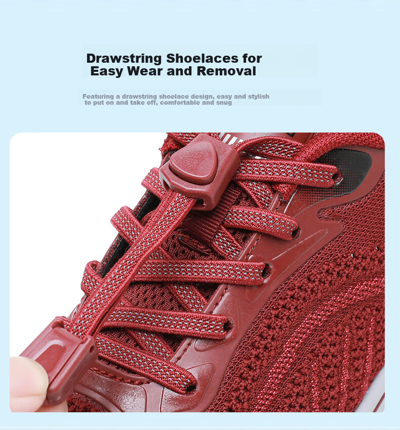 Anglerfish Summer Breathable Mesh Mom Casual Shoes Sports Walking Shoes Elderly Old Beijing Cloth Shoes A6000 Red 38 10