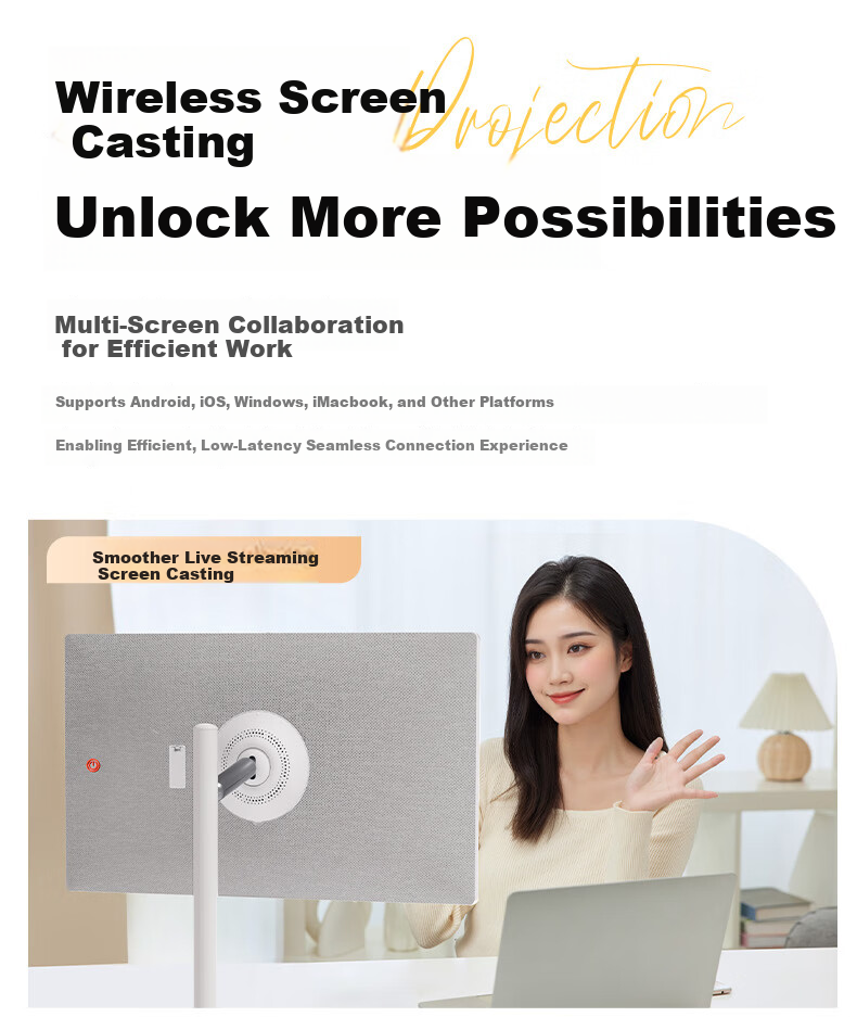Skyworth 32-inch Portable TV Friend Machine Mobile Smart Screen Learning Tablet All-in-One Wireless S20PRO Monitor AI Upgrade Gift for Girls 28