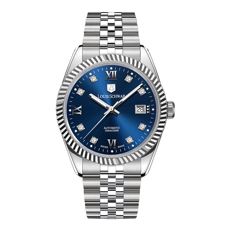 LOUIS SCHWAB Swiss Watch 45° Phantom Series Men's Steel Band Automatic Mechanical Watch LS.33.01 Father's Day Gift