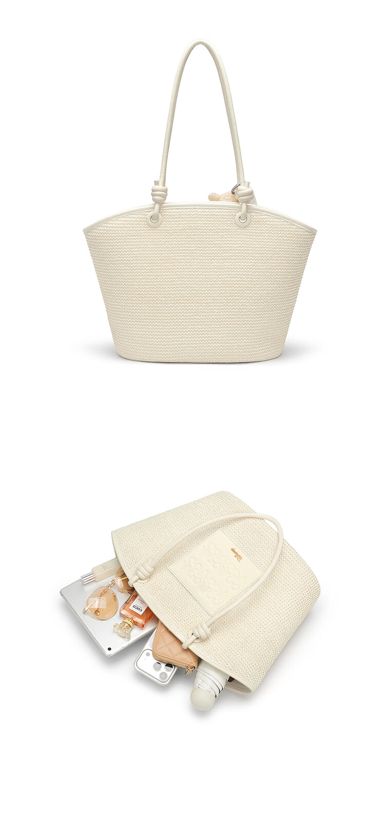 Disney Women's Fashion Woven Bag Vacation Straw Shoulder Tote Birthday Gift 2026 New Underarm Bag 12