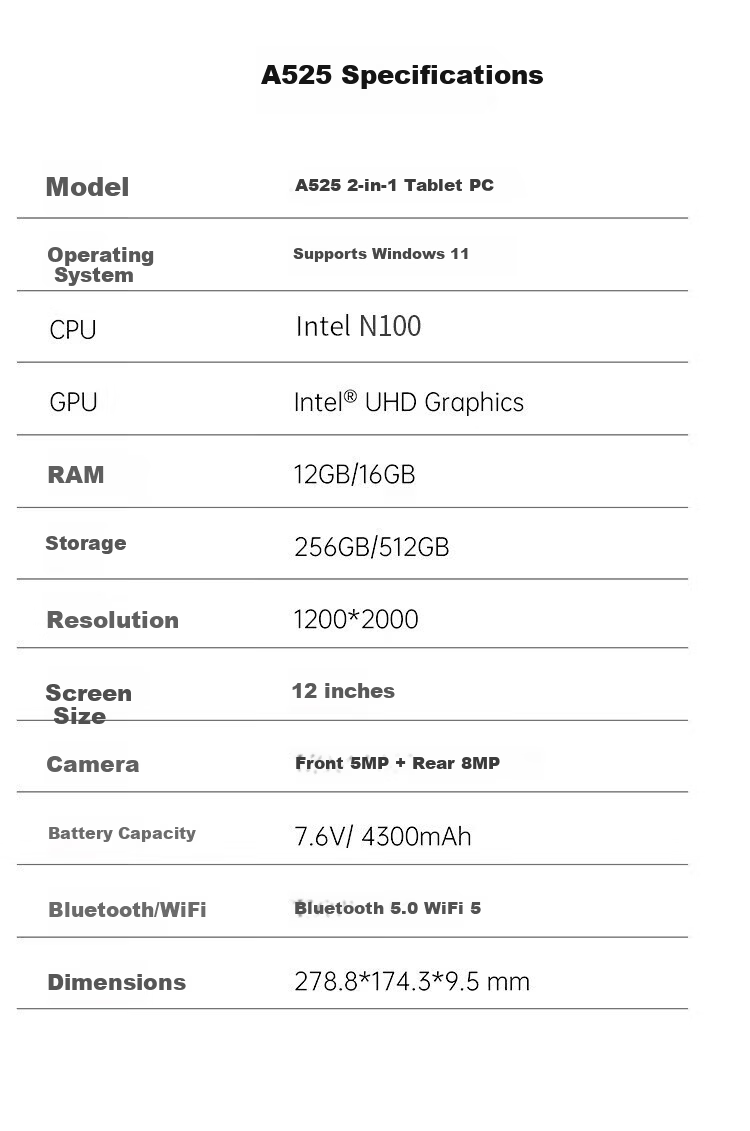 Acer Windows 2-in-1 Tablet Laptop A543 14-inch Touchscreen HD Display High-Performance Lightweight Business Office Student 8GB RAM 256GB SSD 4