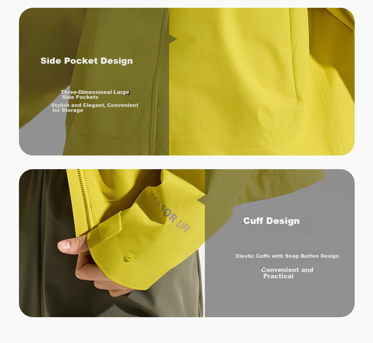 OUTDOOR PRODUCTS Women's Single-Layer Spring/Summer 2026 Fashionable Water-Repellent, Durable, Tear-Resistant Jacket OFDC612303 Natural Yellow M 9