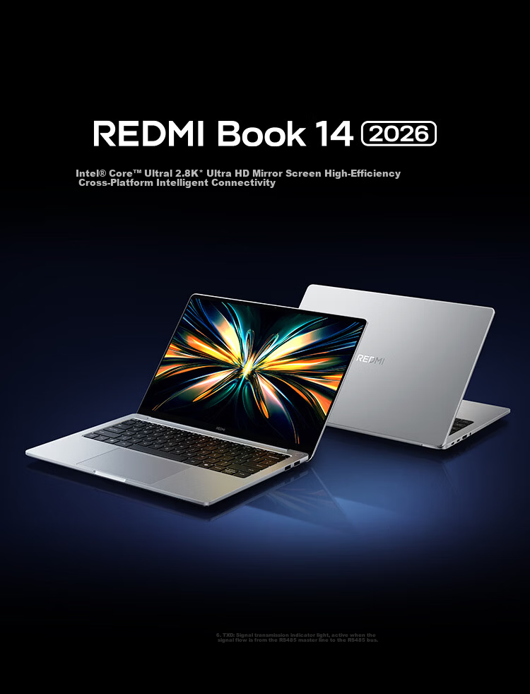 Xiaomi Redmi Book 16 2026 Core Ultra5 2.5K 120Hz High Refresh Rate Lightweight Laptop 32GB 1TB 1