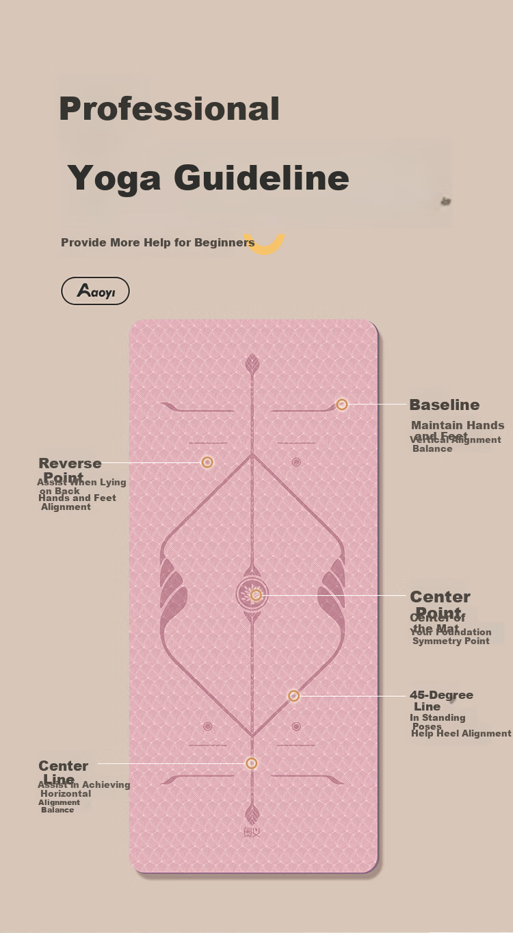Aoyi Yoga Mat Women's Thickened Home Use Soundproof Shockproof Non-Slip Mat 5