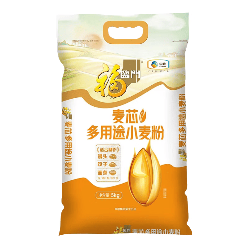 福临门面粉麦芯多用途小麦粉10斤(新老包装更替)  麦芯粉中筋面粉
