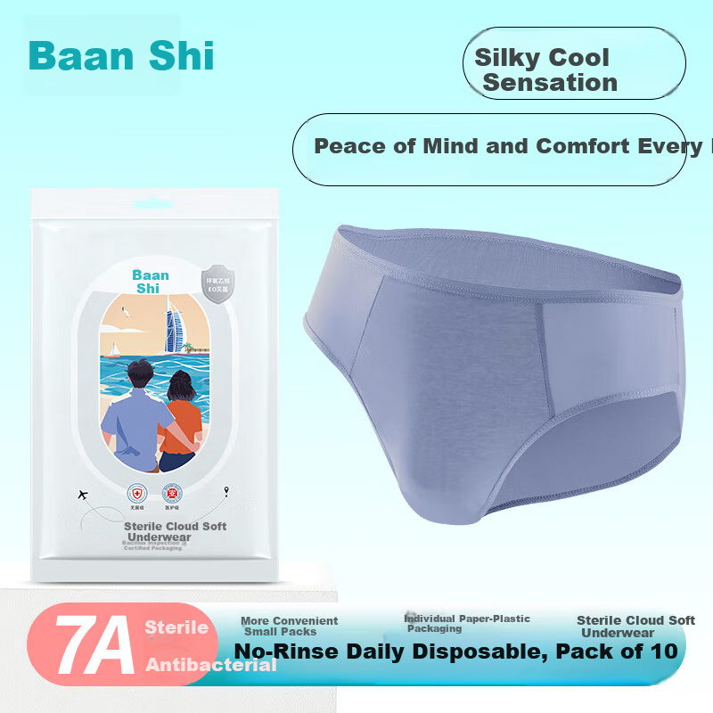 Briars Disposable Men's Briefs Sterile Cooling Extra Large Size 2XL 10-Pack