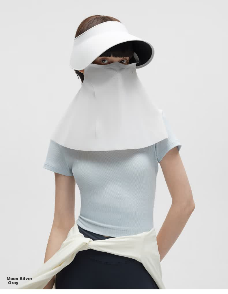 Bananain 502UV Pro Women's Sun Protection Full Coverage Face Shield Open-Top Hat Lightweight Breathable Detachable Sun Hat 16