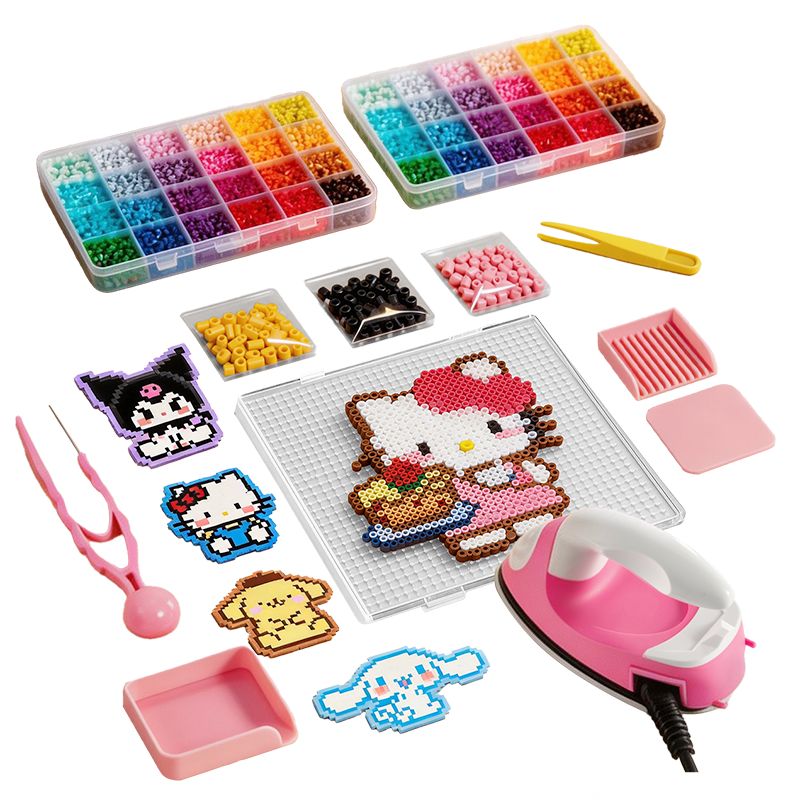 Snaen Bead Fusion Full Set DIY Hand Tool Toy with Iron Material Kit Girls Children's Day Gift