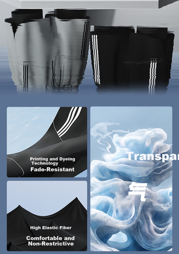 F.DYRAA Men's Swim Trunks Anti-Embarrassment Fake Two-Piece Quick-Dry Large Size Hot Spring Shorts Swimming Gear Three-Piece Set 25037 Black 4XL 2
