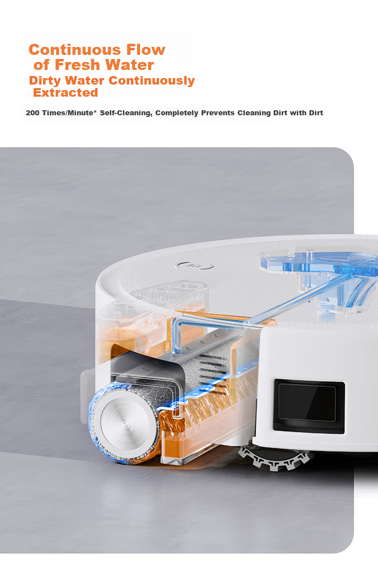 Ecovacs T80S Robot Vacuum Cleaner with Mopping, Washing, Drying, Self-Cleaning Drum, Hot Water Mop, Automatic Dust Collection, Water Tank Version - Price Guaranteed for 618 Sale 13