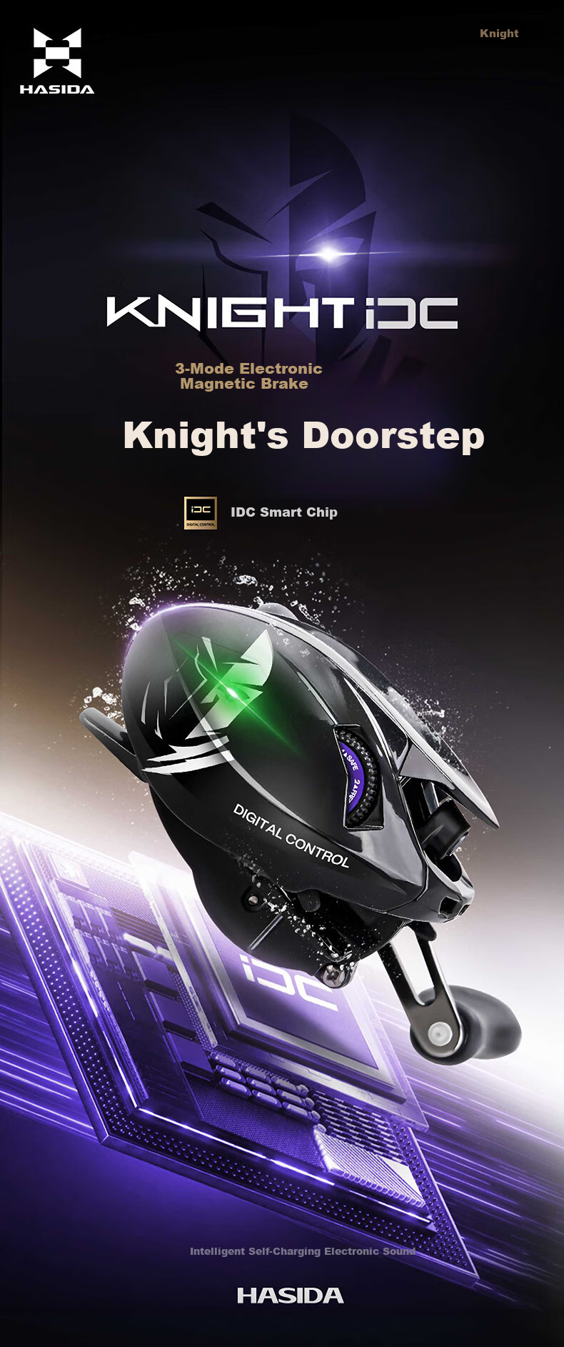 HISTAR Knight DC Electronic Brake Smart Water Drop Reel Right Hand 1