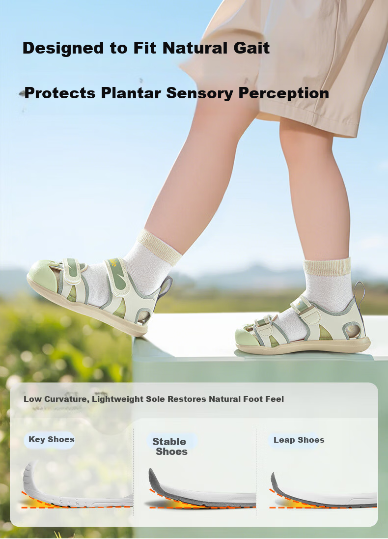 Ginoble Children's Sandals Summer 2025 Toddler Boys and Girls Walking Shoes Functional Shoes GW1750 Ivory White Size 18 Months-5 Years 6