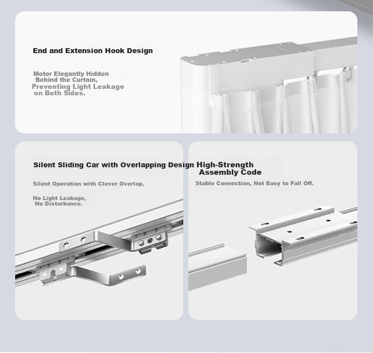 DOOYA Smart Curtain JC Series S7 Kit with 4m Internal Track 7