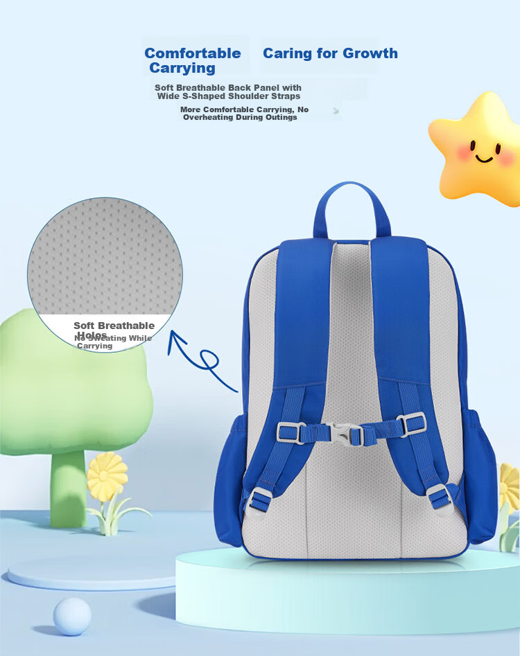 AMERICAN TOURISTER Girls' Safe Backpack for Grades 1-5, Antibacterial Lightweight School Bag, Large Capacity NK0 8