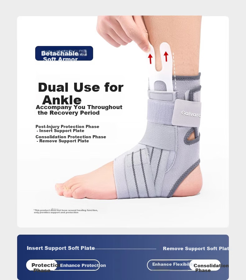 GALVARAN Ankle Brace for Ligament Sprain Prevention, Ankle Joint Fixation Support Sleeve for Men And Women, Fracture Protection Device 10