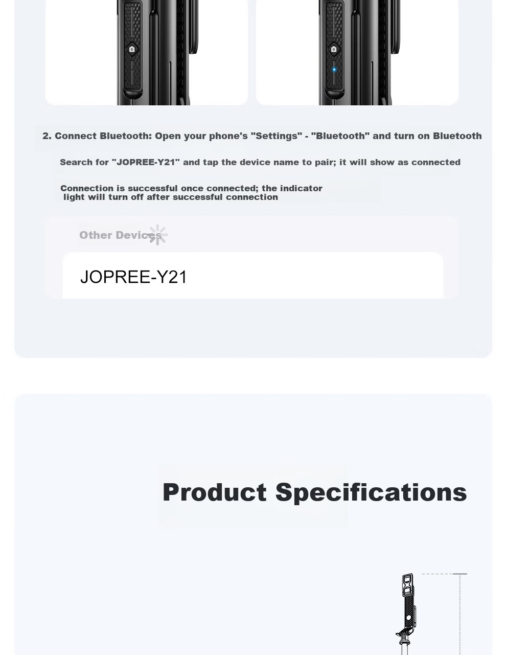 Xiaotian Mobile Phone Teleprompter Stand Live Streaming Tripod Portable Selfie Stick Floor Outdoor Selfie Tool Handheld Universal Vlog Shooting Phone Holder 18