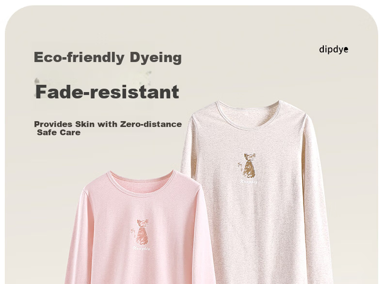 Yingbolun Girls Autumn Winter Cotton Thermal Underwear Set for High School Students 81312 Beige Size 175 4