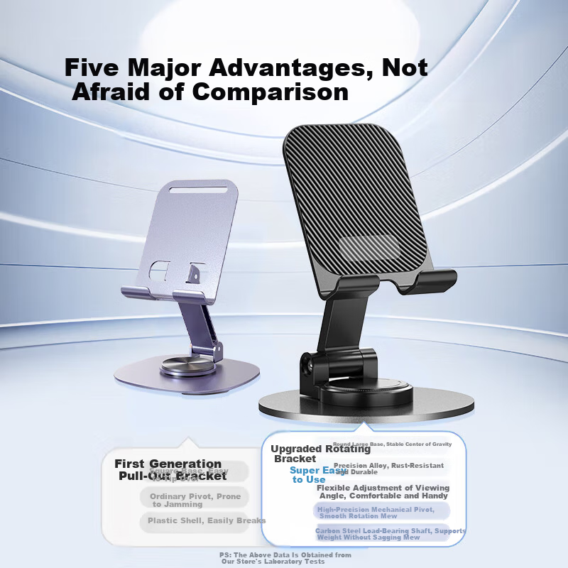Kewo [Free Shipping in Beijing] Mobile Phone Stand Desktop iPad Tablet Holder Lazy Stand Bedside Stand Live Streaming Gaming Online Class Multifunctional Foldable Rotatable