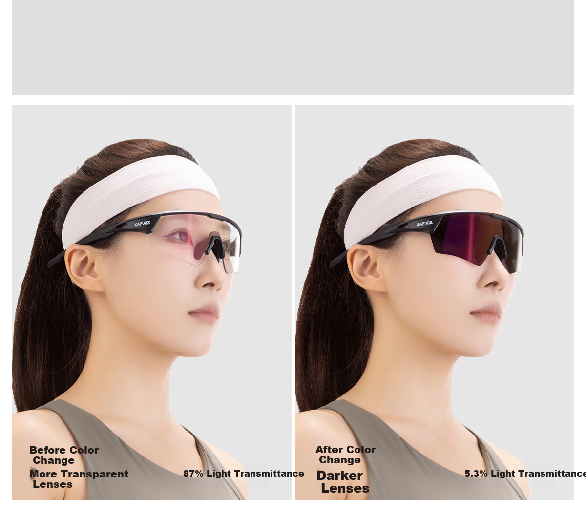 KAPVOE Dream Wings Anti-Fog Cycling Glasses UV Protection Day and Night Mountain Bike Goggles Unisex 9