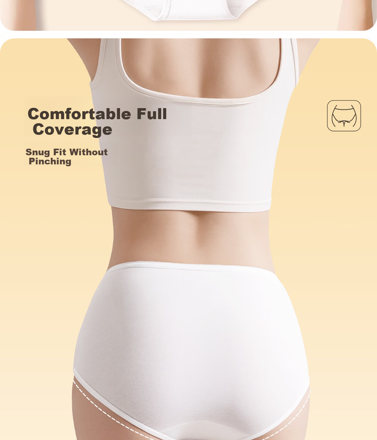 Deanqi Disposable Women's Maternity High-Waist Pure Cotton Medical Sterile C-Section Underwear Independent Packaging Plus Size 3XL 8