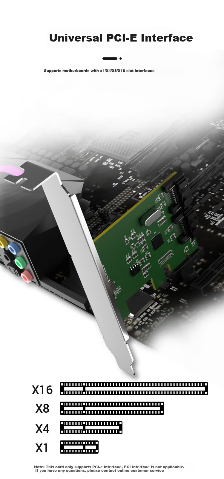 KELEPU PCIe X1 to 4-Port USB 3.0 Expansion Card Independent Four-Channel Rear Computer 4-Port USB Adapter Card Dual Power Supply 4Pin/15Pin 2