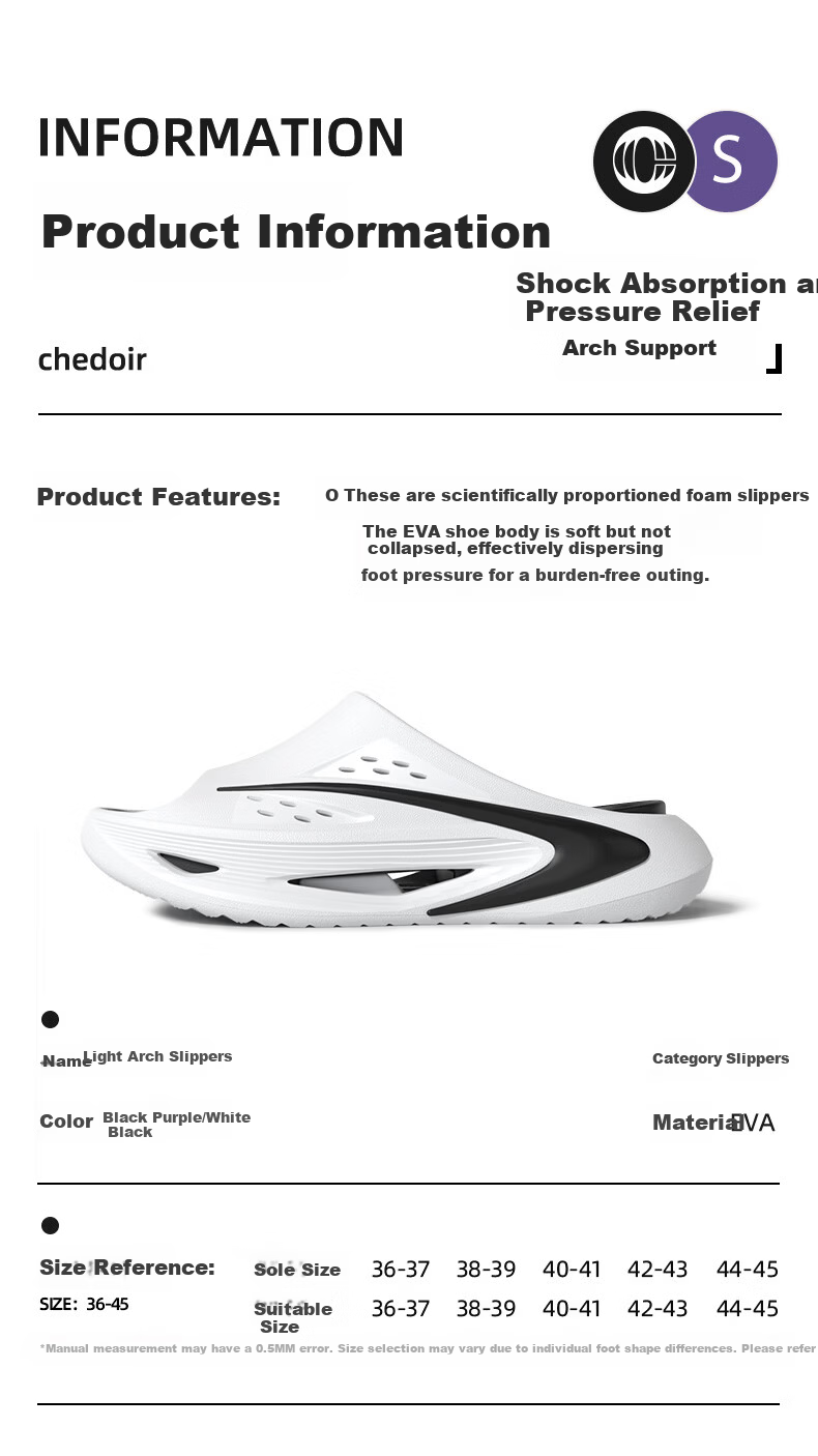 Chedoir Lightweight Arch Support Sports Sandals for Men Summer Outdoor Arch Support Couple Beach Slippers Summer 2