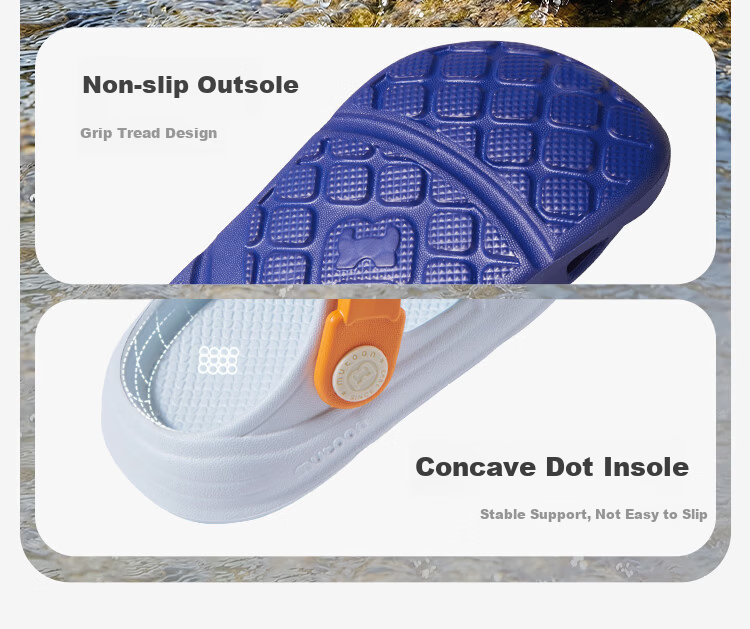 Mutong Kids Slippers Size 26 Summer Toddler Toe-Protective Clog Boys Soft Sole Outdoor Beach Shoes Girls Electric Blue 160 4