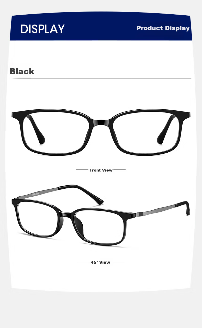HLA Ultra-Light Presbyopia Glasses for Men and Women, High-Definition Blue Light Blocking Reading Glasses for Seniors 3