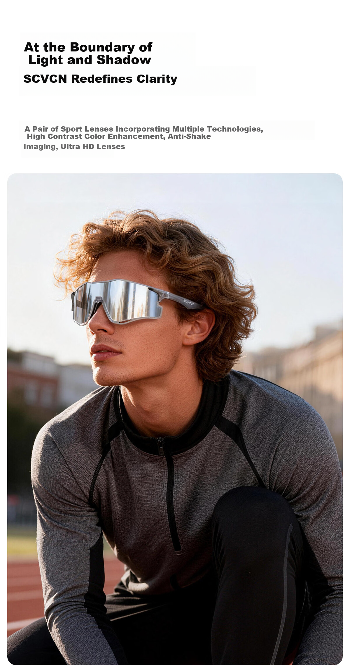 SCVCN Colorful Running Glasses Marathon Outdoor Sports Anti-Glare Windproof Sunglasses Unisex 3