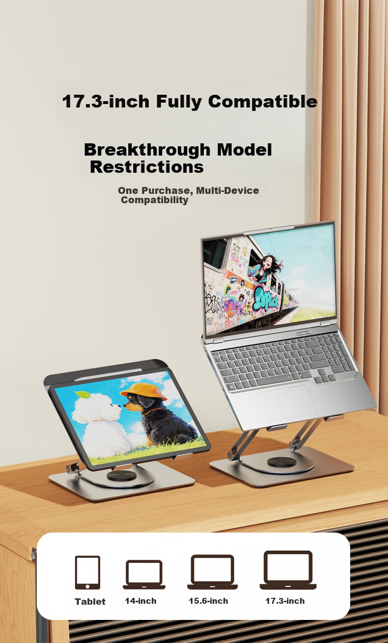 Lenovo Invests in Brand Yinengzhe Portable Stand, Desktop Stable Non-Shaking Multi-Position Adjustable Height Cooling Stand Suitable for Lenovo Legion Computer Stand 9