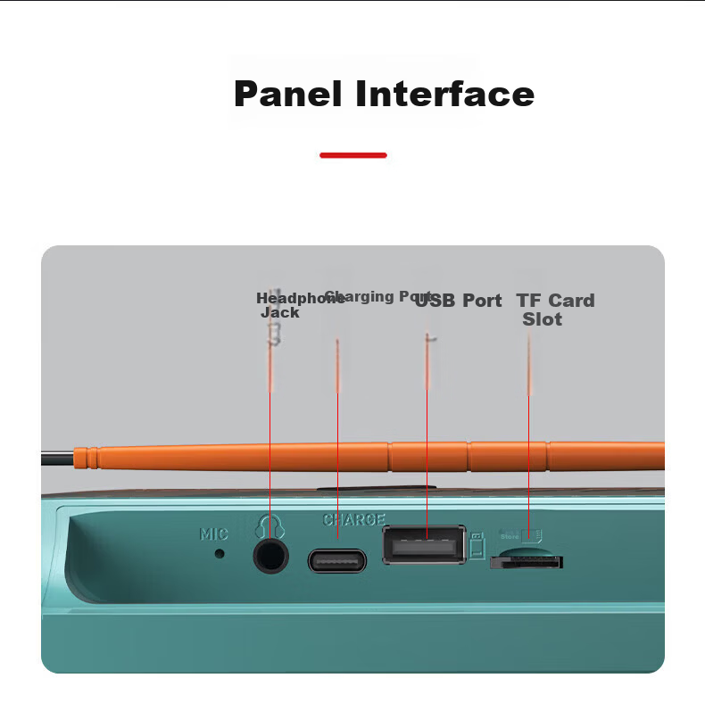 SAST TP1608 Elderly TV WiFi Opera Player Square Dance Video Player Speaker with Display Radio Mobile Network Touchscreen Small TV 14.1 Inch 10