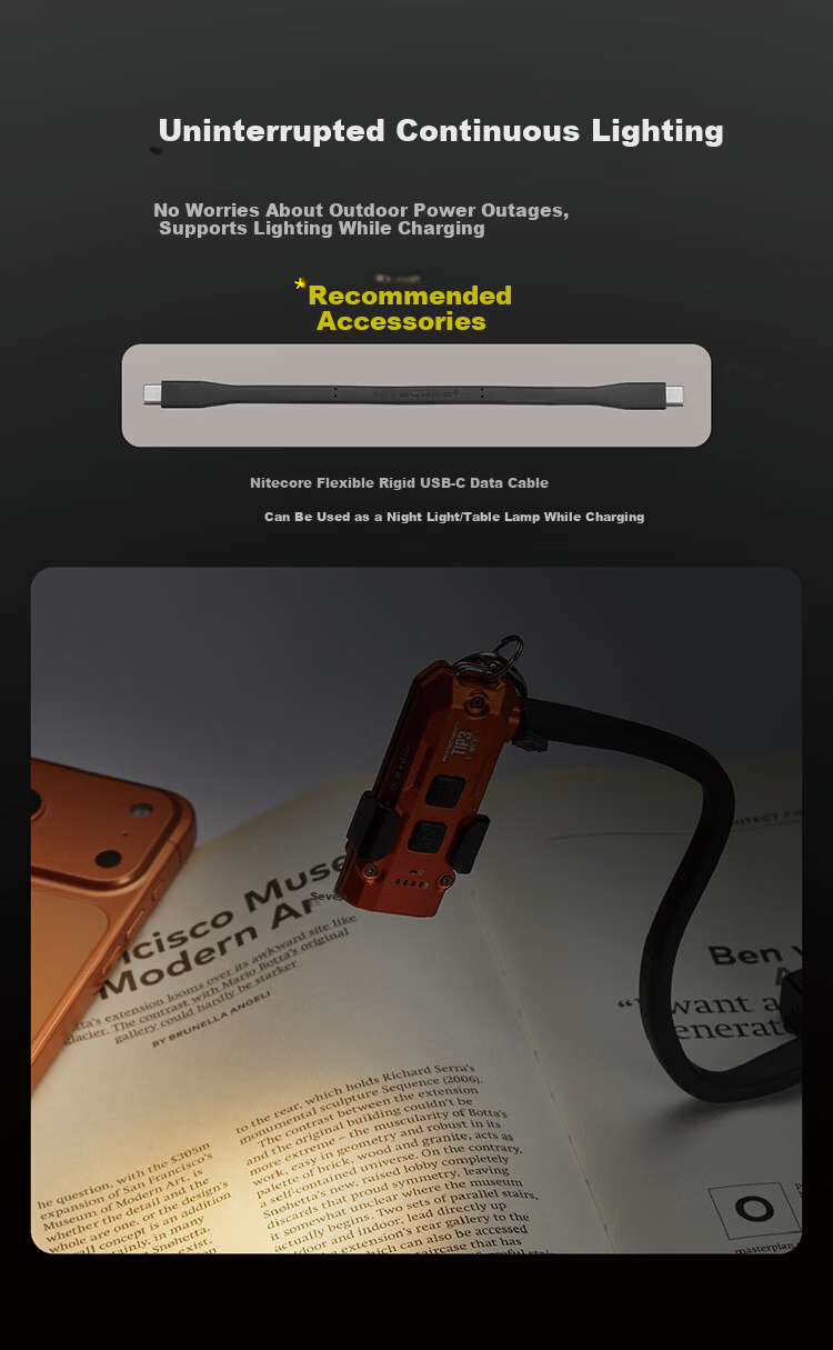 NITECORE TIP3 Black Metal Keychain Light Multi-Color Temperature Outdoor Flashlight Portable Carrying Lamp 6