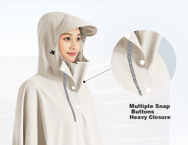 BWNK Women's Electric Bike Raincoat Single Long Full-Body Thickened Extra-Large Electric Scooter Rain Poncho 4XL 4
