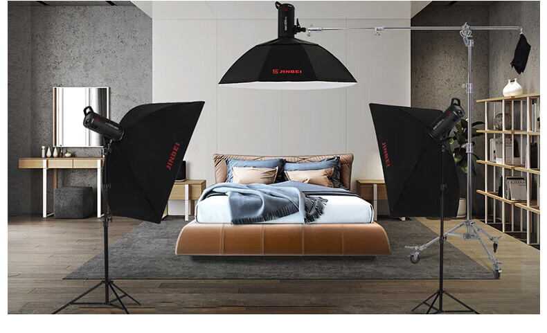 JINBEI M Series Rectangular Softbox, Flash Diffusion Cover, Standard Universal Hot Shoe Photography Light Studio Equipment, Photo Accessory, M-60×90 Square Softbox 11