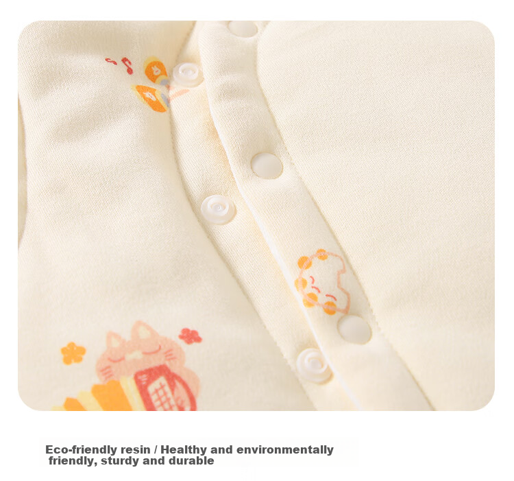 Qiaojiao Duck Baby Vest 220g Newborn Cotton-Padded Sleeveless Jacket Pure Cotton Full Moon Boys Girls Autumn Winter Coat 8