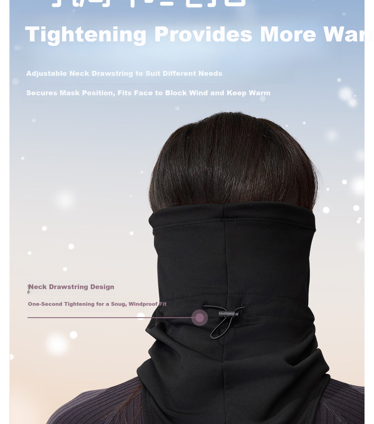 Yottoy Ski Mask Face Cover Unisex Outdoor Mountaineering Cycling Autumn Winter Windproof Warm Ski Gear Non-Slip Headband Style 10