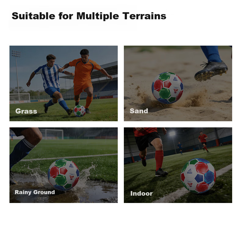 Peak Soccer Ball Size 4 for Children and Adults, Standard World Cup Match Training Ball for Youth, Primary School, and Preschool 7