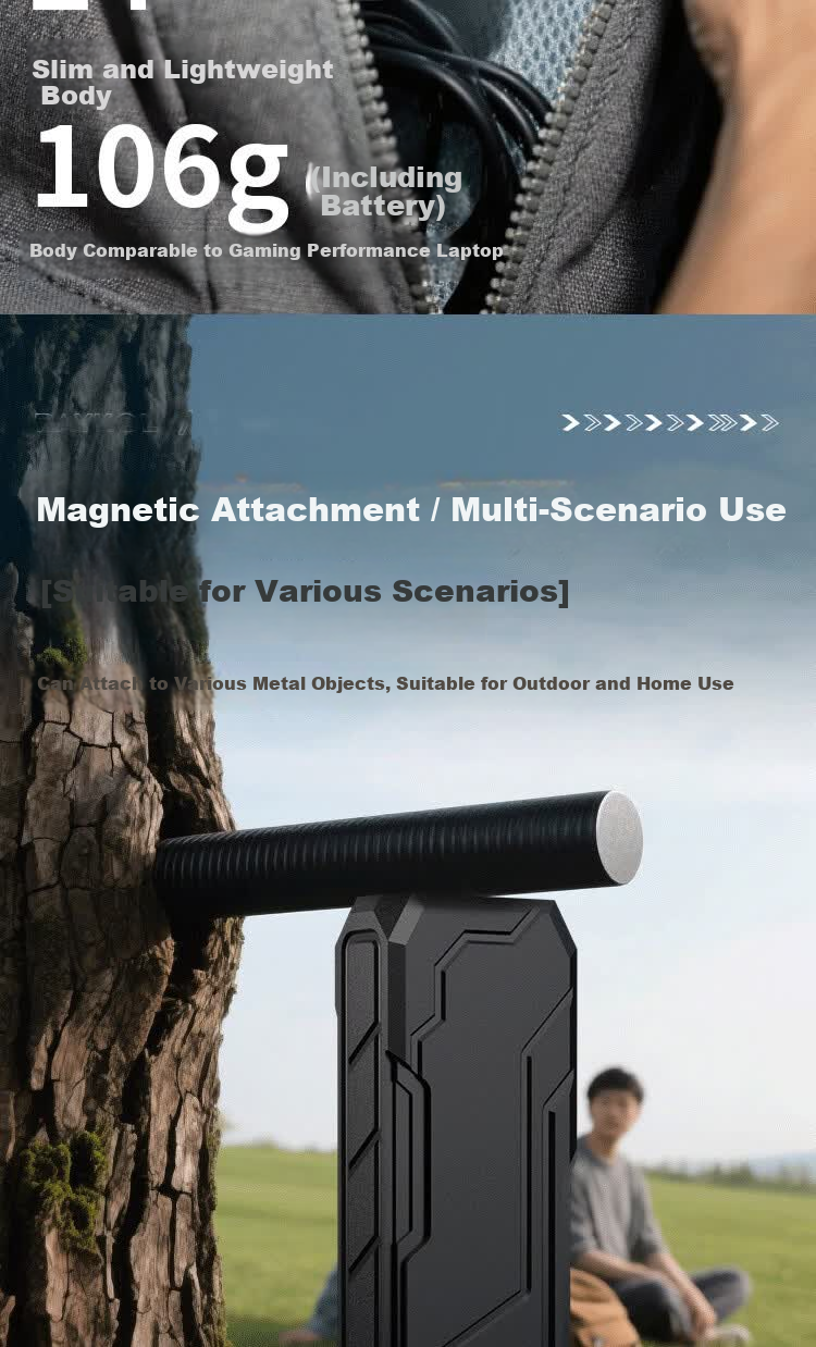 Cavalry DT009 Multifunctional Flashlight High Brightness Rechargeable Compact Portable Outdoor Magnetic Work Light 12