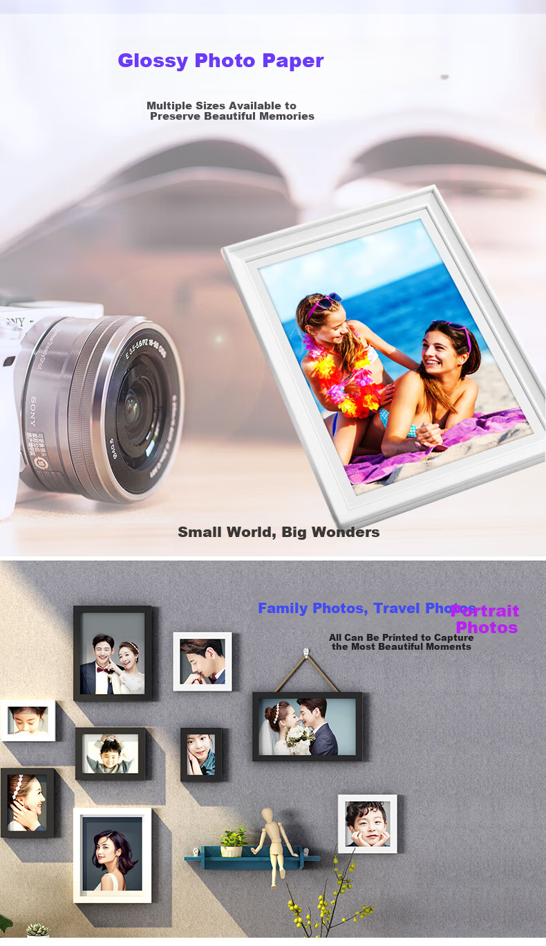 DOCON A4 Home Photo Inkjet Printing Paper High Gloss Photo Album Paper A4 200g 20 Sheets/Pack 1