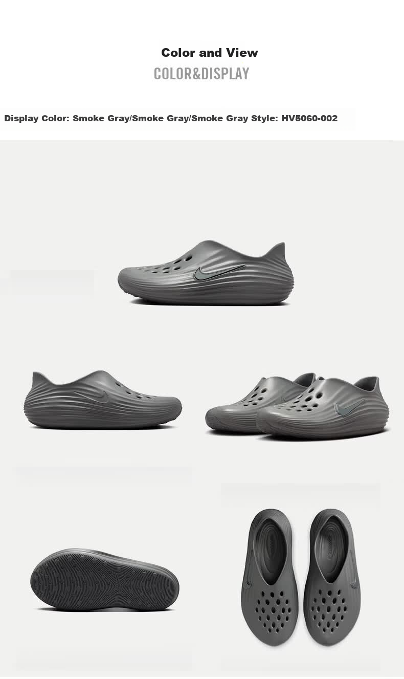 Nike Men's Slippers REACTX REJUVEN8 Sports Shoes HV5060-002 Gray Size 45 5