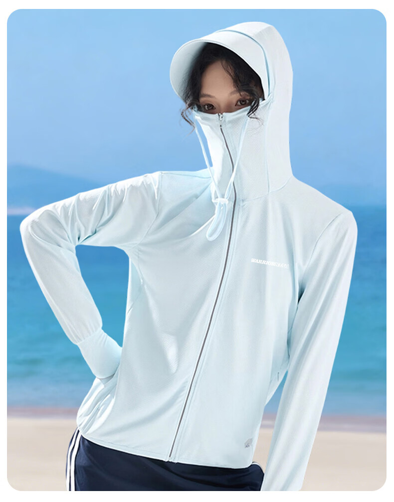 Warrior Women's Summer Lightweight Quick-Dry Sun Protection Jacket Thin Sunscreen Coat 21
