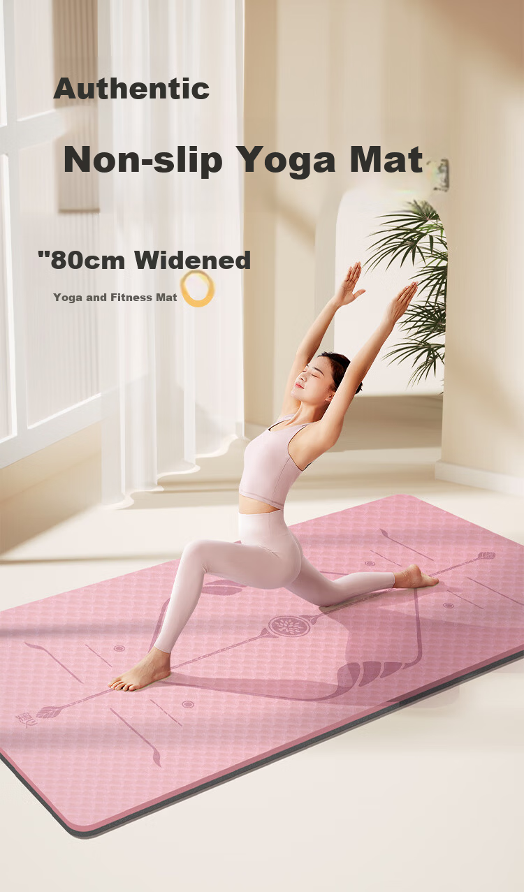 Aoyi Yoga Mat Women's Thickened Home Use Soundproof Shockproof Non-Slip Mat 1