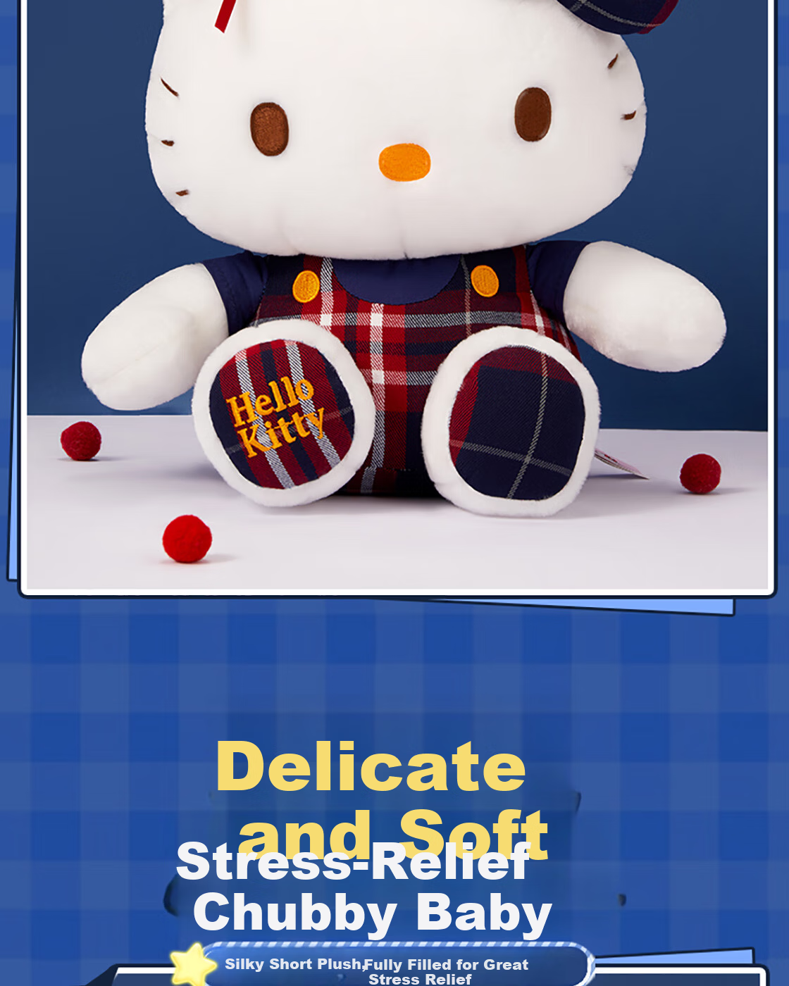 MINISO Melody Plush Doll Toy Ornament Sanrio Birthday Gift for Girls, Officially Licensed 4