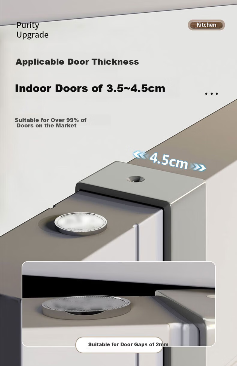 Xinpei Space Aluminum Over Door Hook Hanger Bedroom Door No Drilling Back Door Bathroom Storage Rack 5