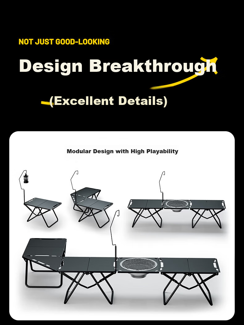 BeiJiLang Tactical Outdoor Camping Quick-Open Foldable Lightweight Portable Multifunctional BBQ Picnic Camping Gear 2