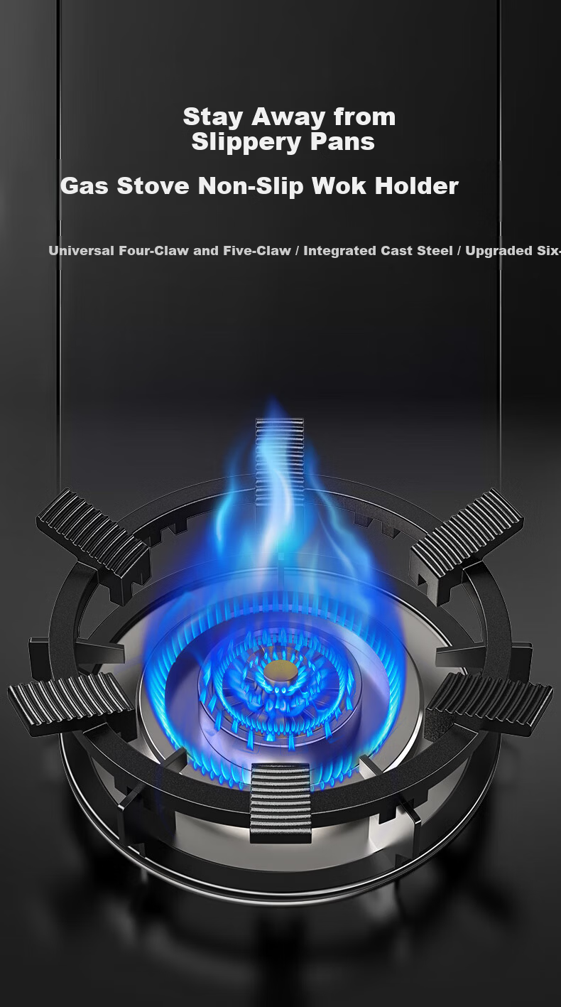 Geer Thickened Cast Steel Non-Slip Gas Stove Pot Rack Universal Burner Support Frame 1