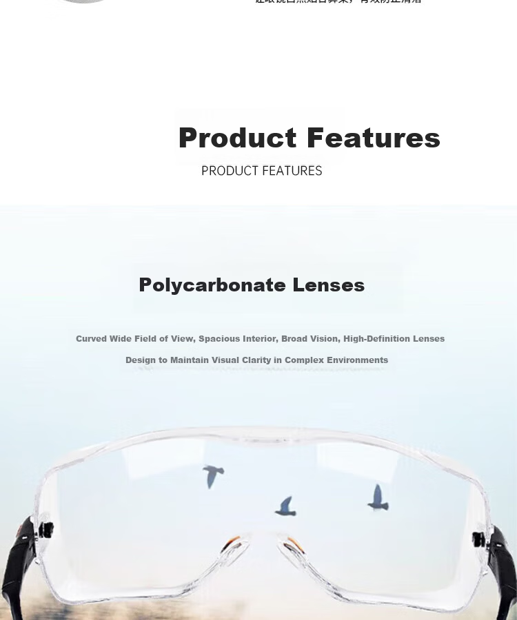 VIAN Protective Goggles Windproof Dustproof Anti-Fog Safety Glasses for Men and Women Electric Vehicle Riding 1788AF 2