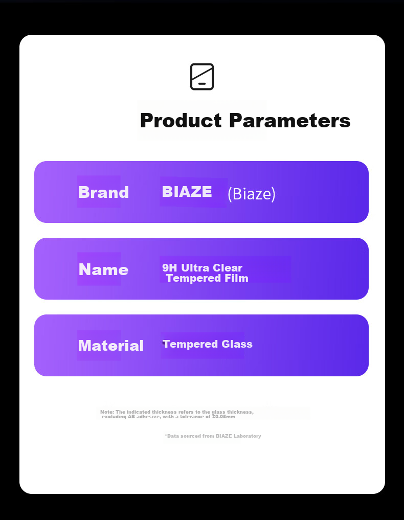 BIAZE Tempered Glass Screen Protector for 2026 OPPO Pad Mini 8.8-inch Tablet, AR Anti-Reflective HD Protective Film, Anti-Fingerprint, Scratch-Resistant 7