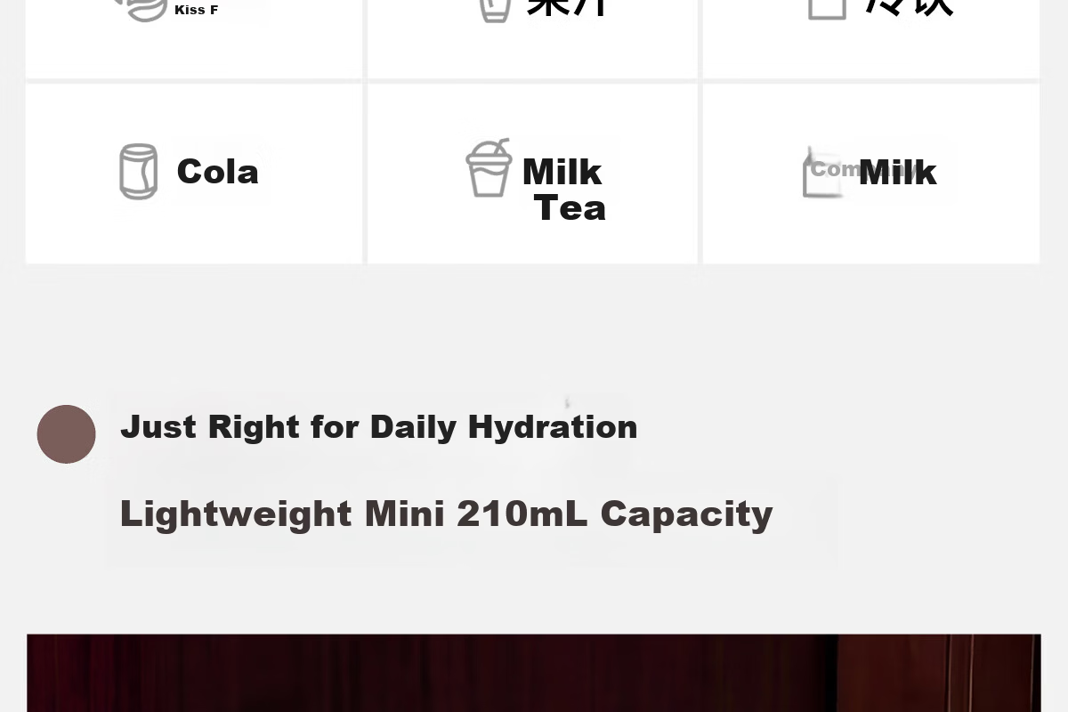Shida Gourd Insulated Water Bottle for Women Mini Portable High-Value Straw Cup - Vermilion Tears 16